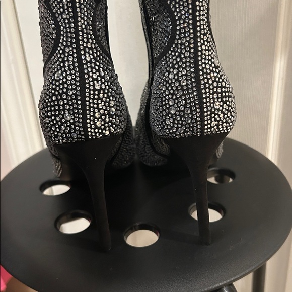 Tall Rhinestone Boots Size 12 - Picture 5 of 10